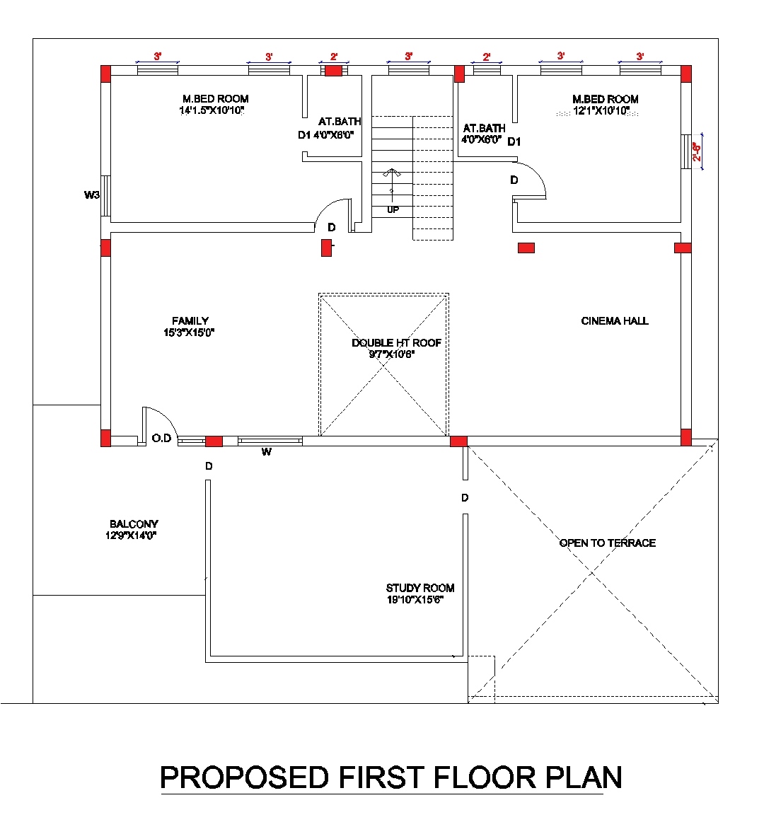 42x49 Elevation Design Indore - 42*49 House Plan India