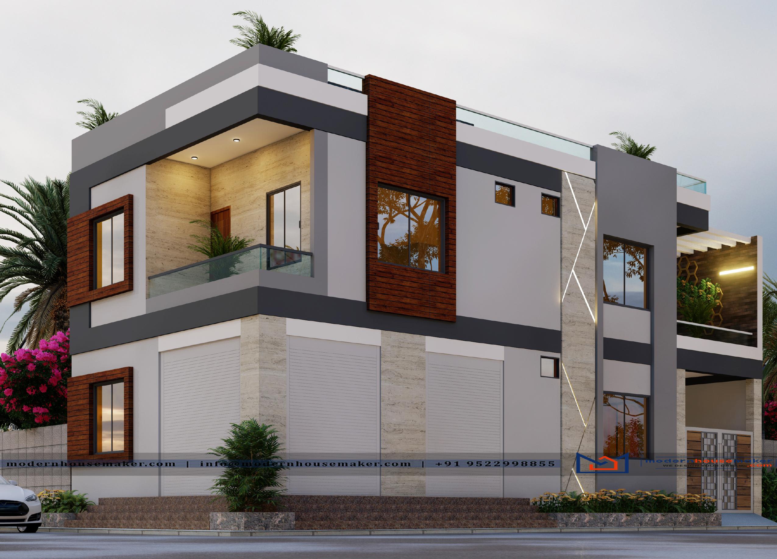 Online Modern House Design | Home 3D Elevation | Floor Plans