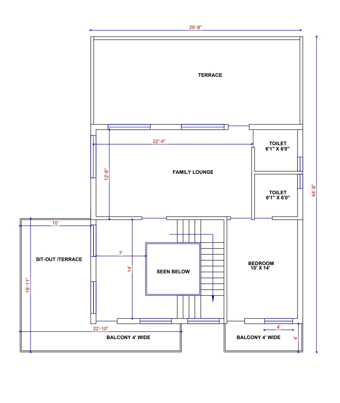 30x44 Home Elevation Design | 1320 Sqft Plot Size House Plan