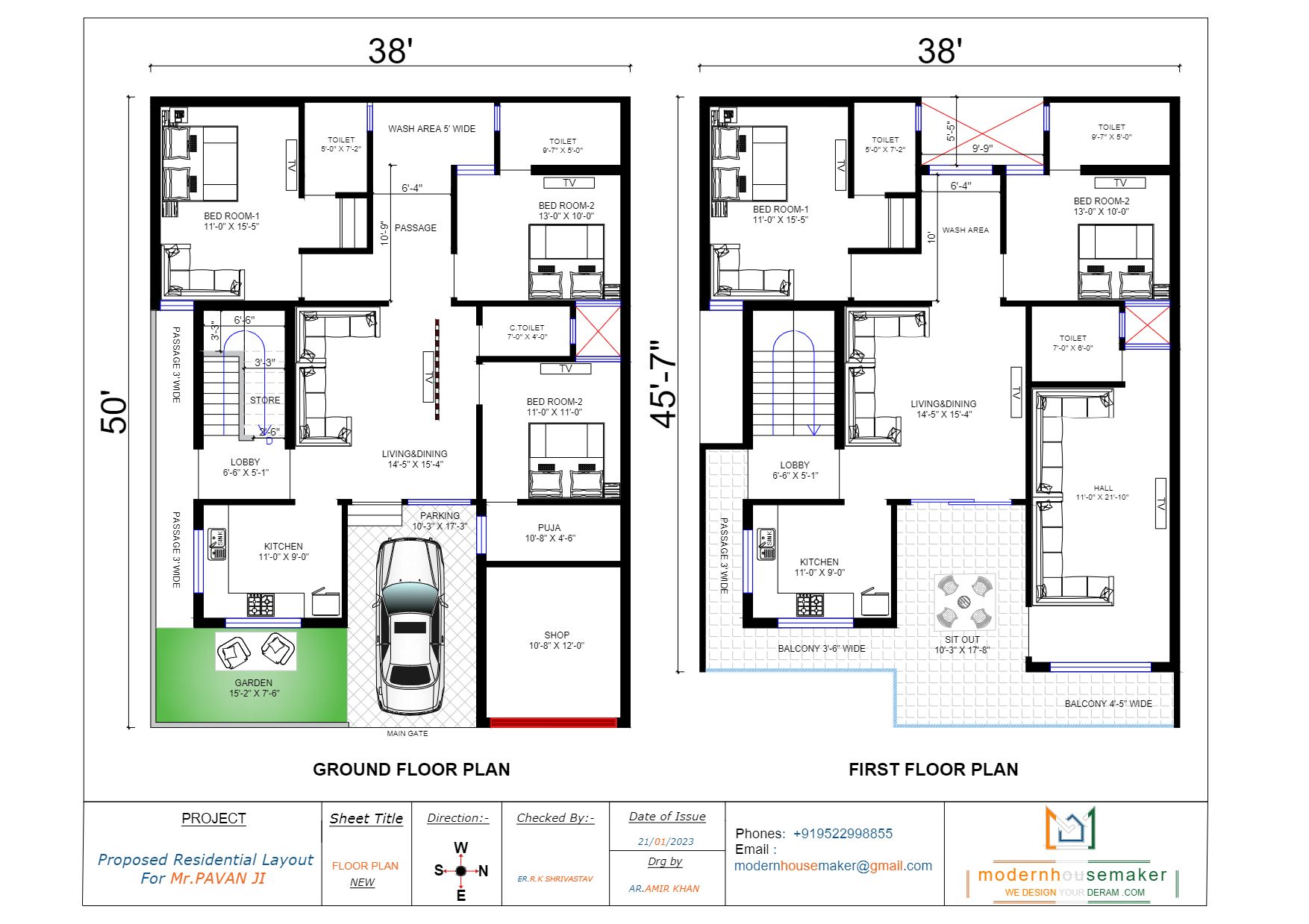 Modern House Designs Company Indore, India | Home Structure Designs