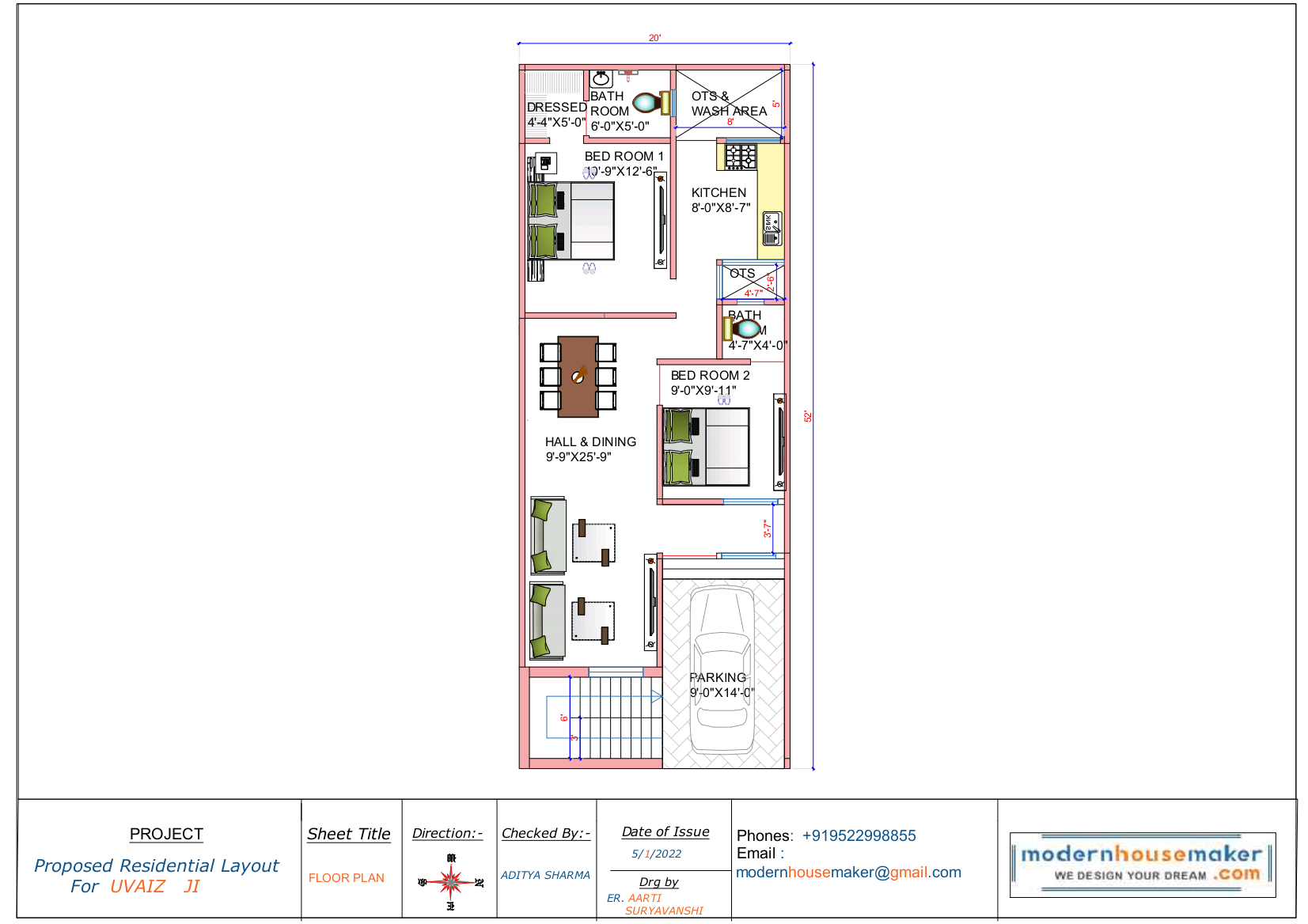 34x26 Elevation Design Indore 34 26 House Plan India