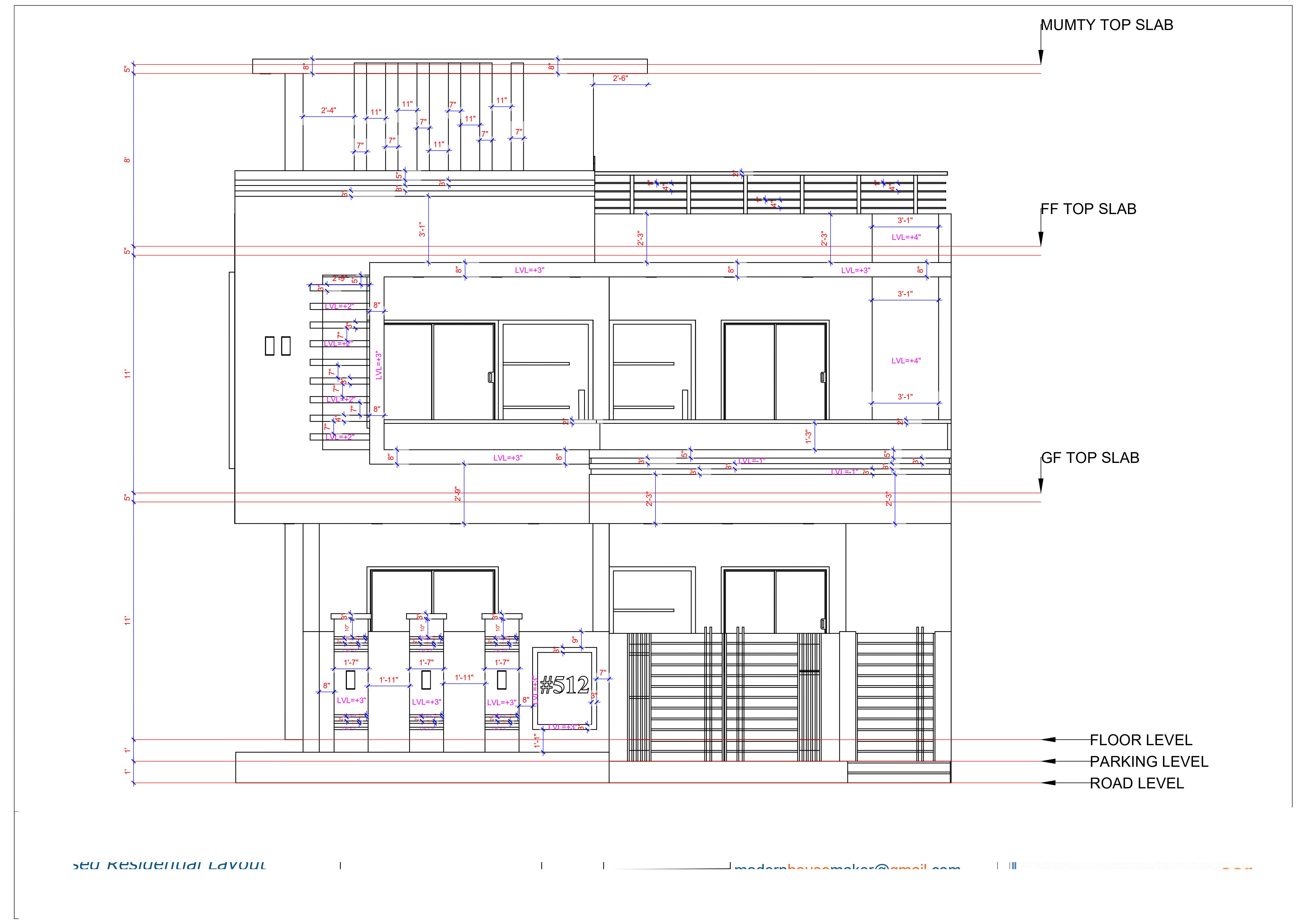 30x54 Elevation Design Indore - 30*54 House Plan India