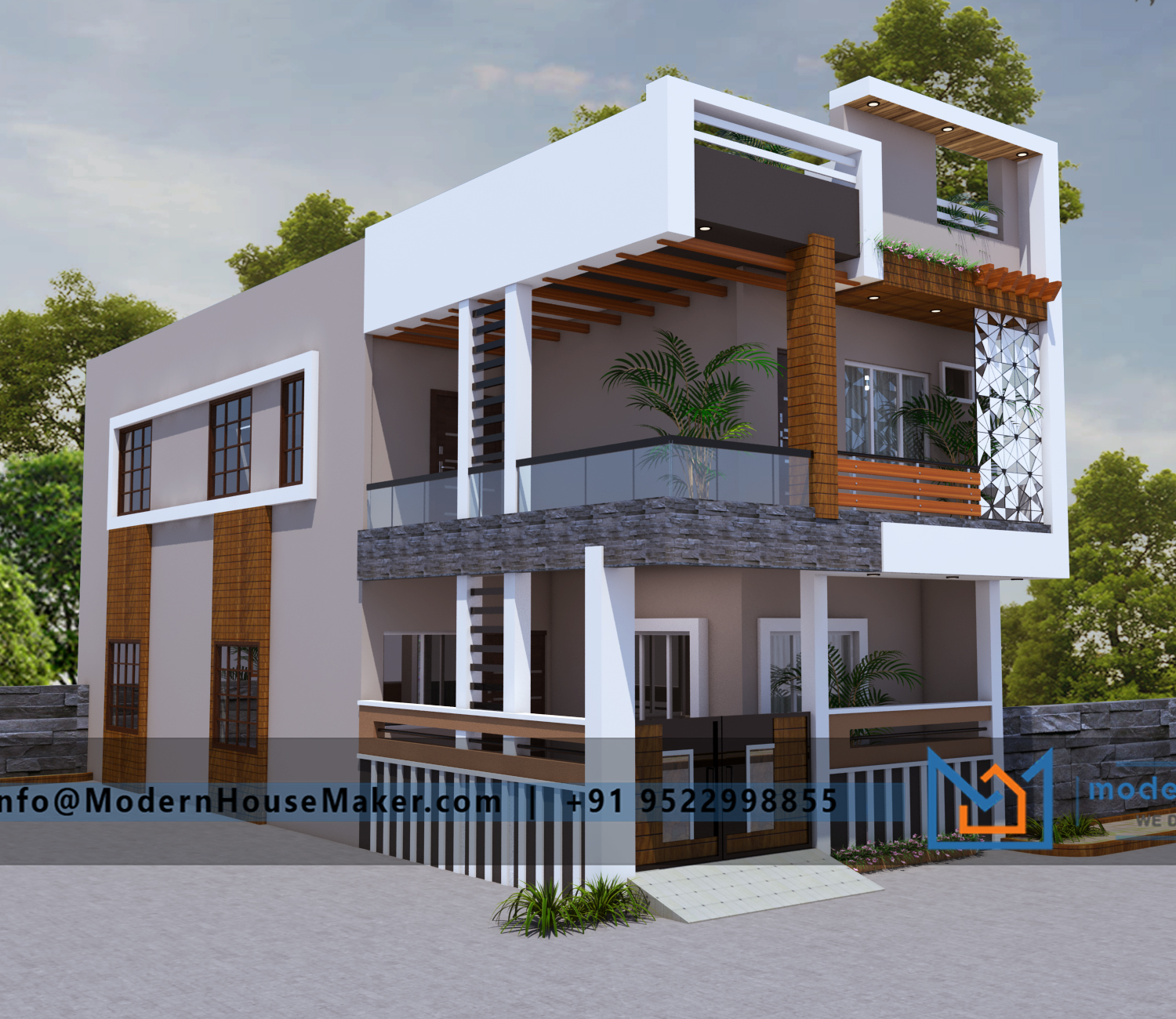 Online Modern House Design | Home 3D Elevation | Floor Plans